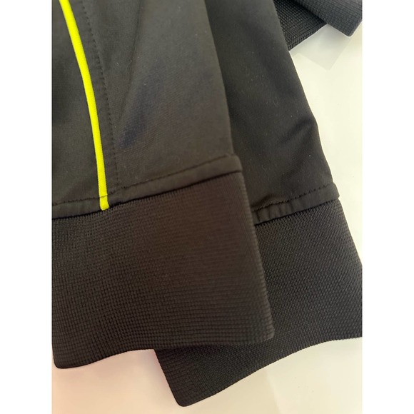 Women M Fila black jacket neon green yellow edge zipper workout - Picture 13 of 13